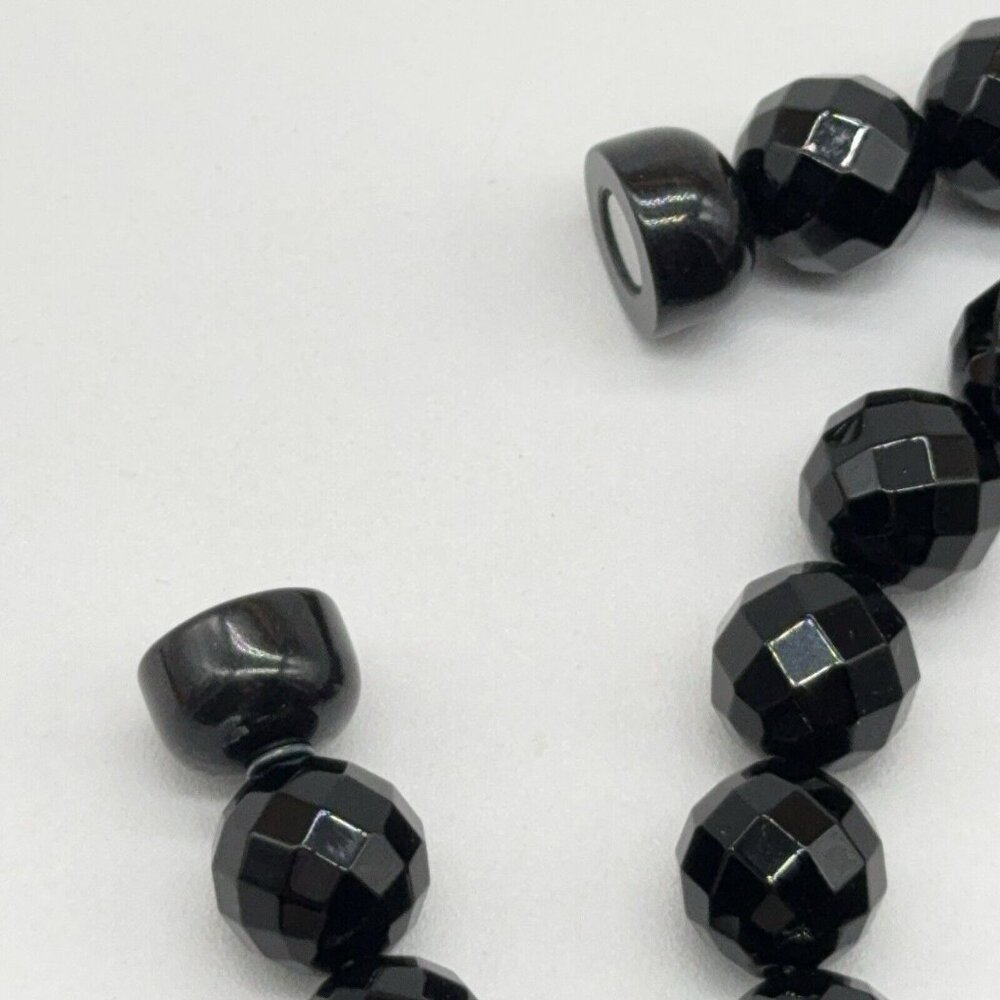 Jay King Bracelet Necklace Set Black Agate Ombre Baltic Amber 4 Strand Faceted - Picture 8 of 12